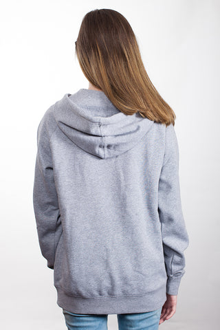 Forgiven Supply Hoodie Grey Marle with Black Print