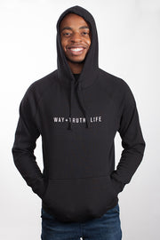 Way Truth Life Supply Hoodie Black with White Print